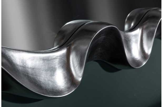 Miroir mural rectangulaire simple 160cm coloris noir pas cher