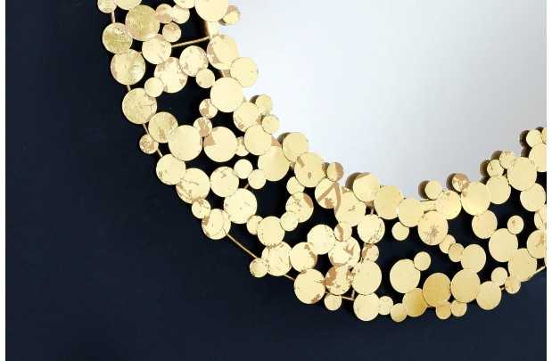 Miroir ronde style maritime tau naturel 60cm pas cher