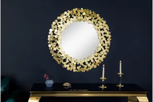 Miroir ronde style maritime tau naturel 60cm pas cher 2