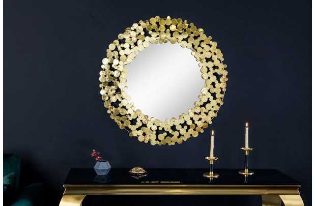 Miroir ronde style maritime tau naturel 60cm pas cher