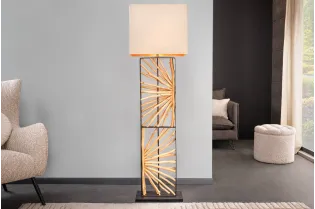 Lampadaire design naturel en bois flotté 163cm pas cher 2