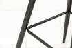 Lot de 2 tabourets de bar en velours coloris taupe