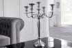 Chandelier style broque 5 branches en aluminium argenté Objets de d...