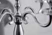 Chandelier style broque 5 branches en aluminium argenté Objets de d...