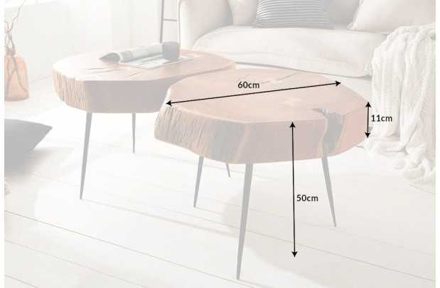 Table d'appoint en bois design industriel Table d'appoint  |adeniahome...