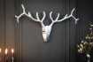 Trophée mural design Tête de Cerf 90 cm en aluminium argenté Objets...