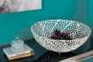 Bol de fruit 30 cm décoratif en aluminium argenté Objets de décorat...