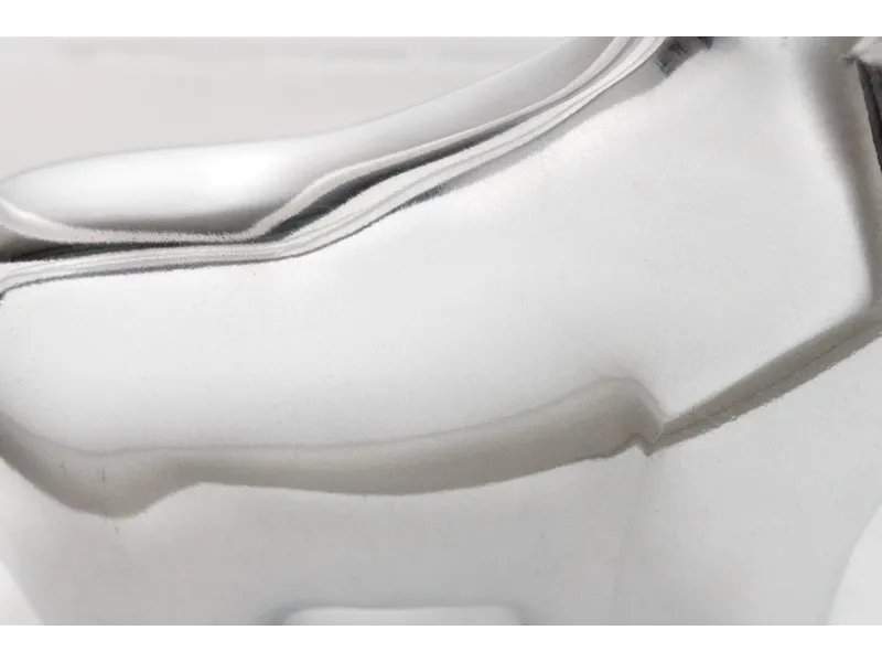 Presse-Papier design taureau en aluminium argenté Objets de décorat...