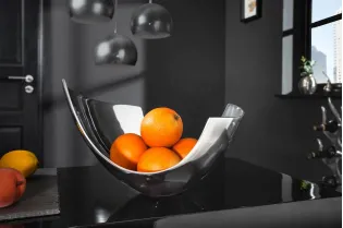 Corbeille de fruit 35 cm en aluminium argenté Objets de décoration ...