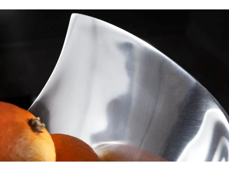 Corbeille de fruit 25 cm en aluminium argenté Objets de décoration ...