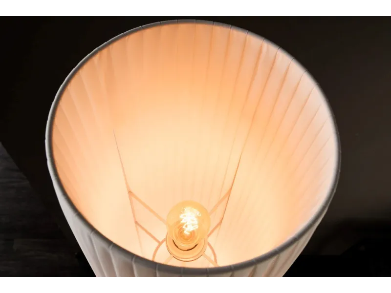 Lampadaire en tissu blanc 200 cm | Adenia home