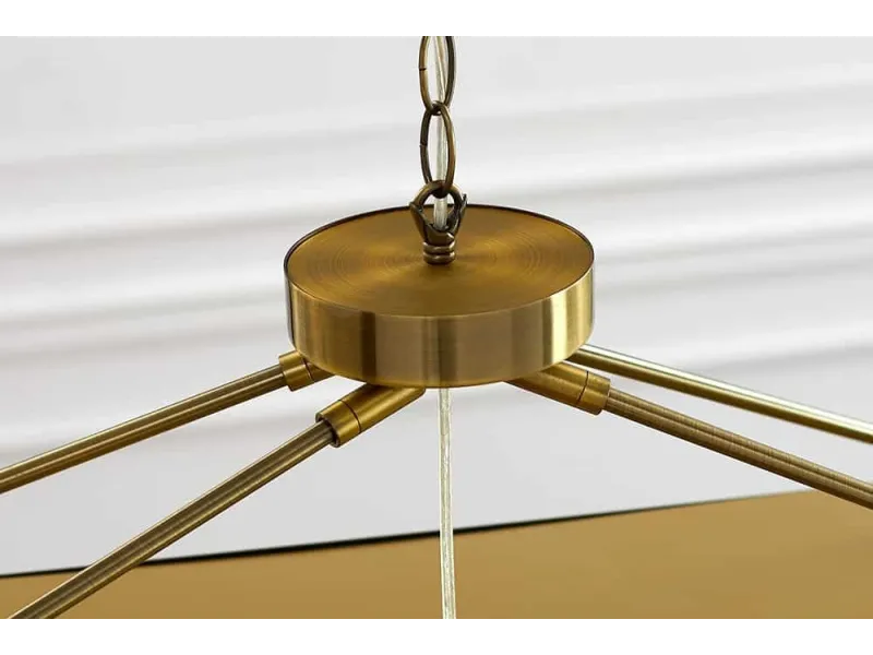 Lampe suspendue nacrée 64cm avec anneaux Suspensions |adeniahome.com