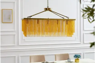 Lampe suspendue nacrée 64cm avec anneaux Suspensions |adeniahome.com 2