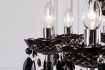 Lustre noir avec 15 bougies Suspensions |adeniahome.com
