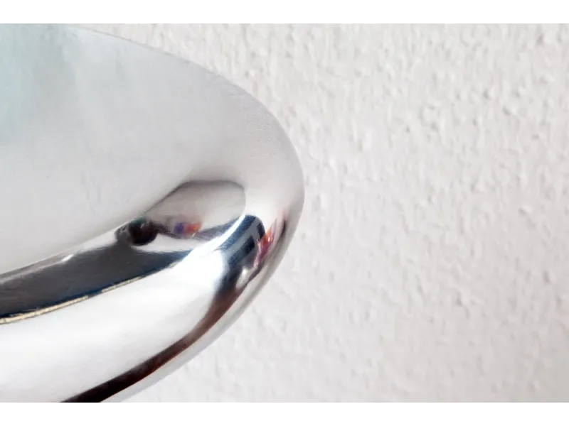 Étagère murale 5 pièces design LARME en aluminium argenté  |adeniahome...