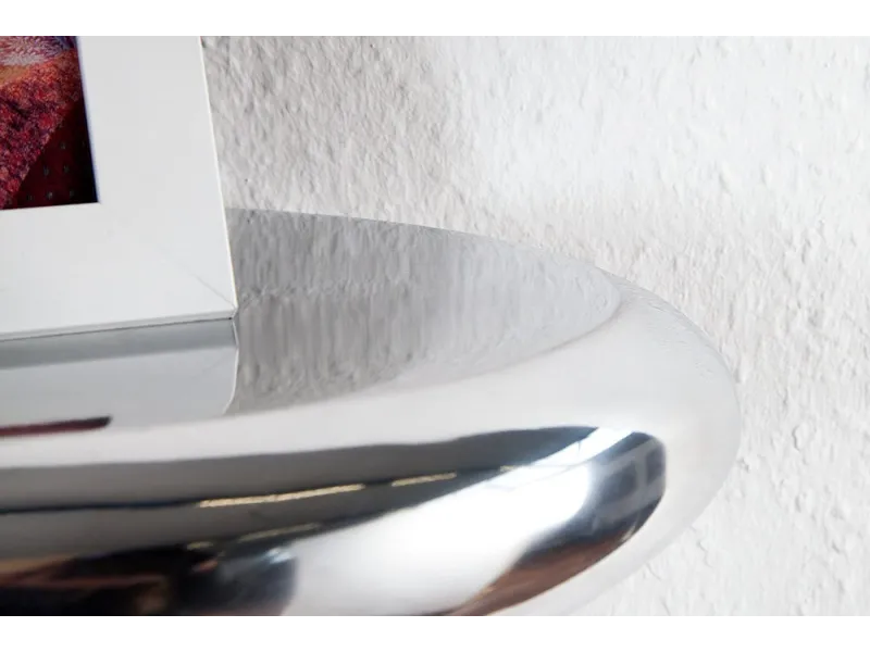 Étagère murale 5 pièces design LARME en aluminium argenté  |adeniahome...