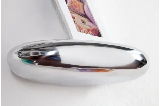 Étagère murale 5 pièces design LARME en aluminium argenté  |adeniahome...