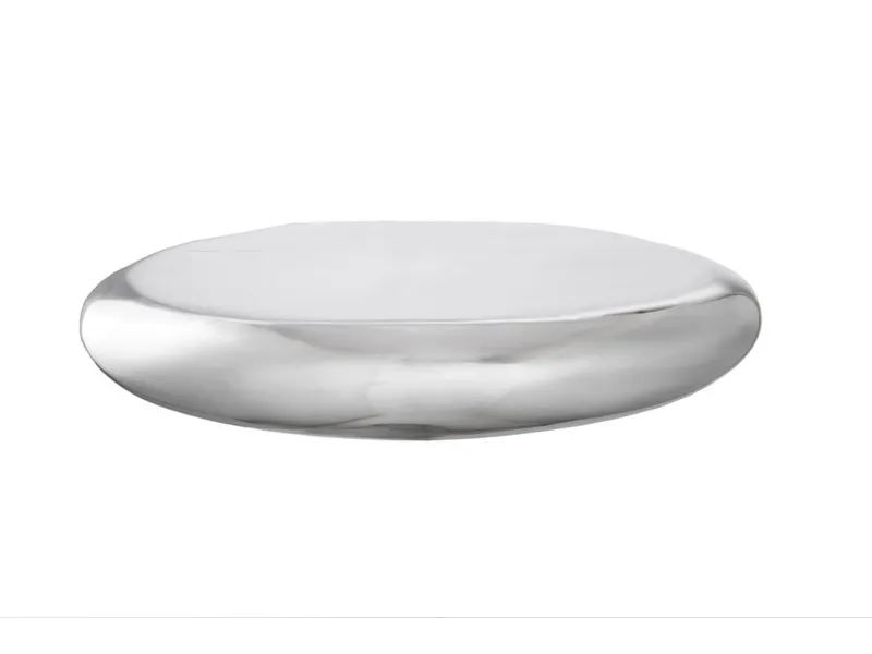 Étagère murale 5 pièces design LARME en aluminium argenté  |adeniahome...