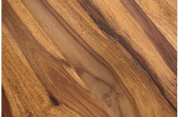 Bureau 120 cm design naturel avec pieds en métal chromé Secrétaire ...