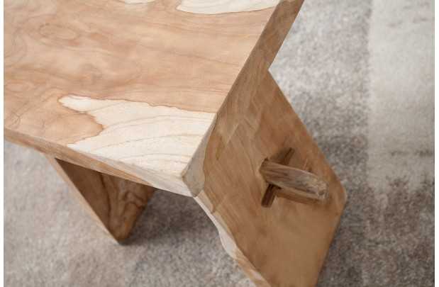 Tabouret design de 50 cm en bois massif naturel Tabourets bas |adeniahome...