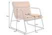 Fauteuil style chesterfield en simili cuir blanc Fauteuil |adeniahome...