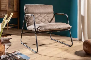 Fauteuil Butterfly en cuir marron Fauteuil |adeniahome.com