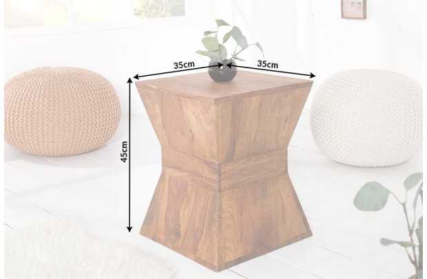 Table d'appoint en bois massif design pyramide Table d'appoint  |la...