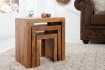 Table d'appoint gigogne en bois massif Table d'appoint  |adeniahome.com