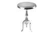 Table d'appoint ronde 55cm en aluminium argenté Table d'appoint  |l... Table d'appoint ronde 55cm en aluminium argenté Table d'appoint  |l...