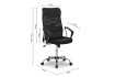 Chaise de bureau professionnel réglable coloris noir Sièges de bure...