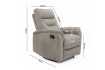 Fauteuil relax moderne coloris brun en simili cuir Fauteuil relax e...