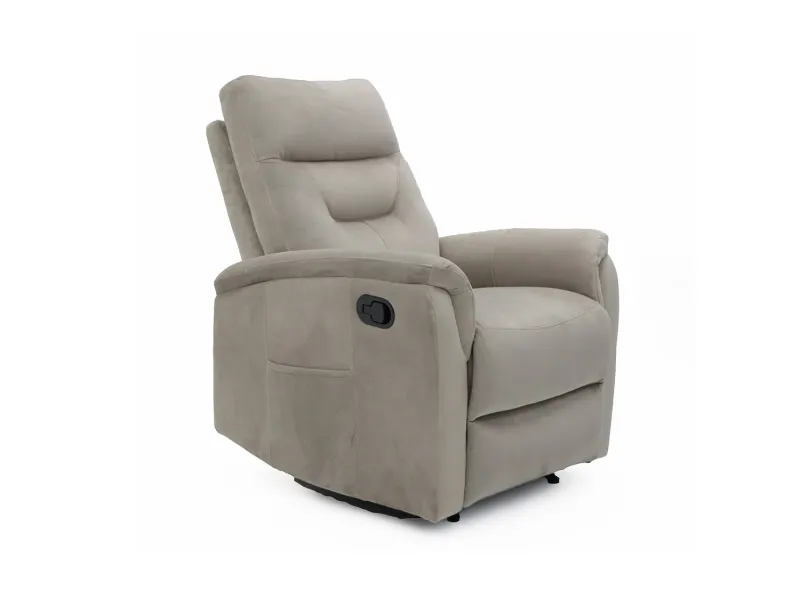 Fauteuil relax moderne coloris brun en simili cuir Fauteuil relax e...