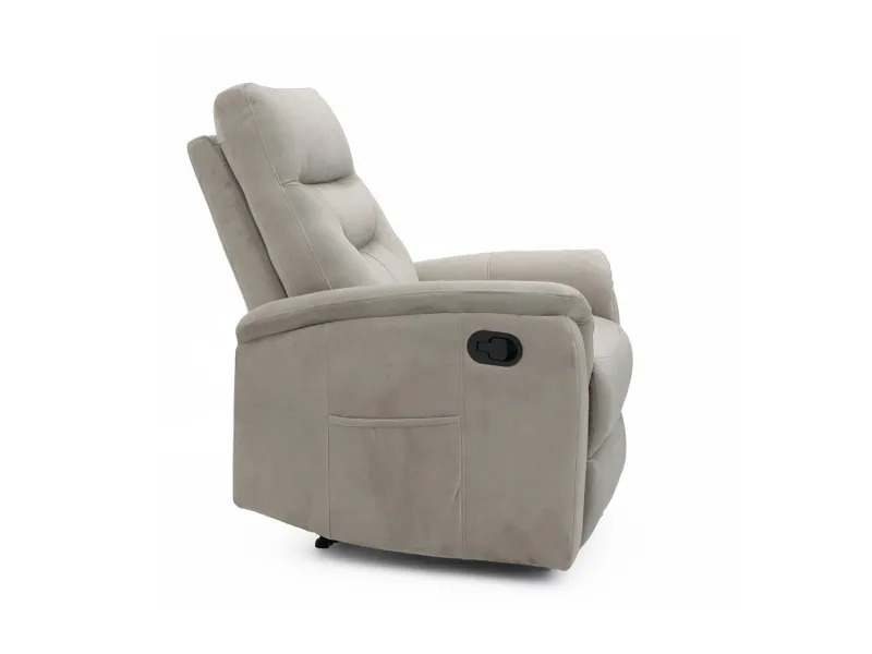 Fauteuil relax moderne coloris brun en simili cuir Fauteuil relax e...