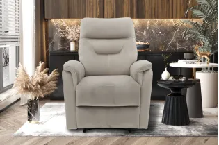 Fauteuil relax moderne coloris brun en simili cuir Fauteuil relax e...