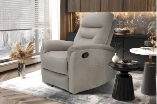 Fauteuil relax moderne coloris brun en simili cuir Fauteuil relax e... 2