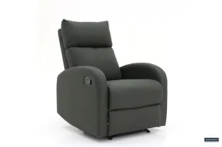 Fauteuil relax moderne coloris gris en simili cuir Fauteuil relax e... 2