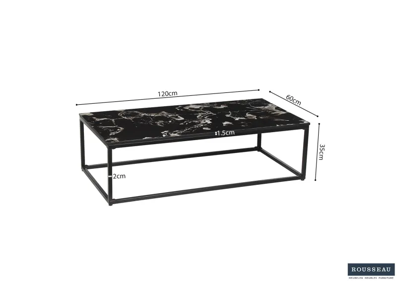 Table basse contemporaine |Table basse original \"New york\" en v...