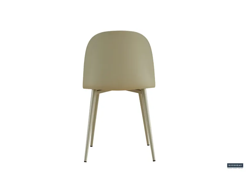 Chaise design en bois massif et simili cuir, coloris rouge Chaises ...