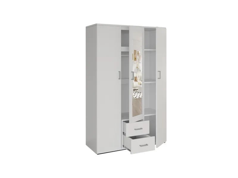 Armoire murale moderne 1 porte teinté blanc Meubles haut |adeniahome.com