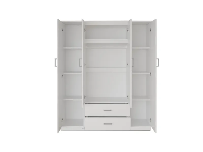 Armoire murale design 2 portes ouvrantes vitrées Meubles haut |adeniahome...