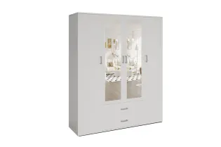 Armoire murale design 2 portes ouvrantes vitrées Meubles haut |adeniahome... 2