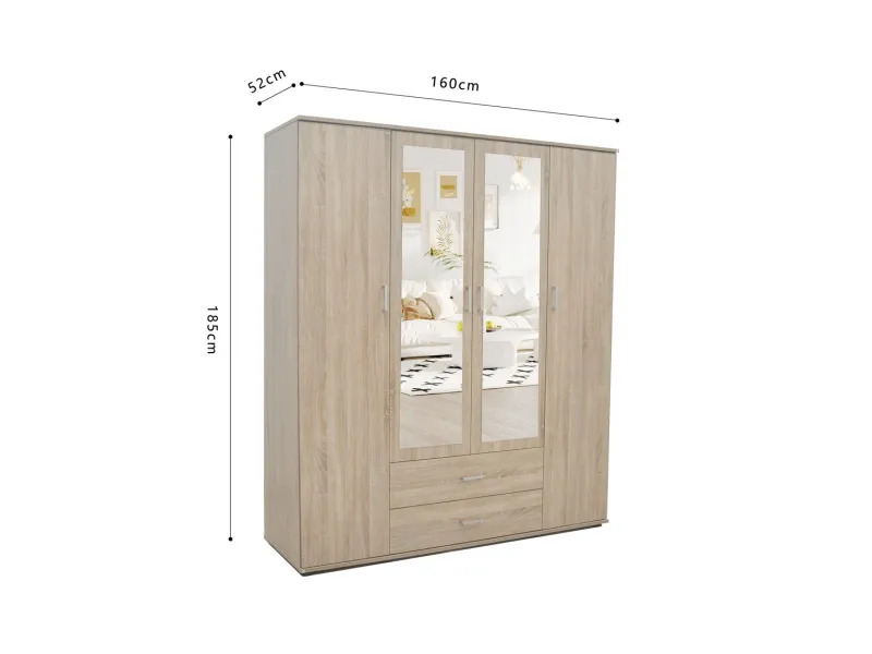 Meuble bas de cuisine à 2 portes ouvrantes coloris sonoma Meubles b...