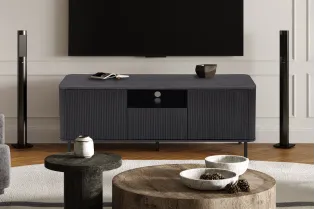 Meuble TV contemporain |Meuble TV moderne avec rangement en chêne |... 2