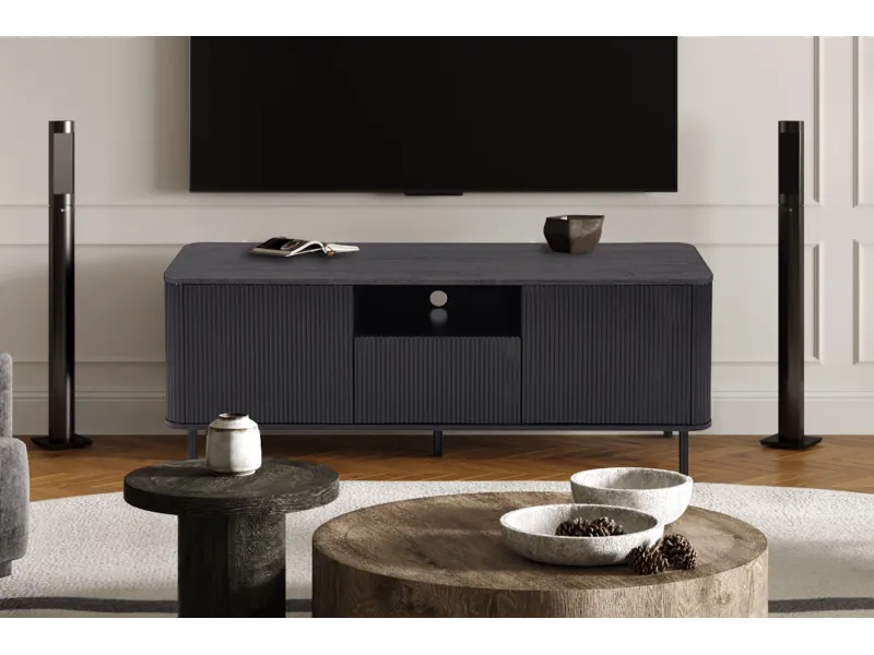 Meuble TV contemporain |Meuble TV moderne avec rangement en chêne |...