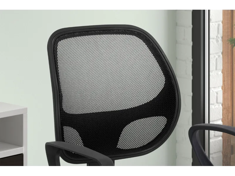 Chaise de bureau style roulant en tissu coloris noir Chaises & faut...