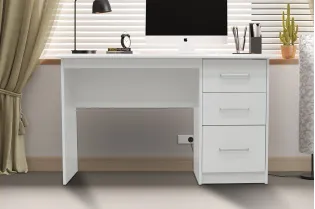 Bureau 1 tiroir et 1 porte coloris crème Bureaux enfant et junior |...