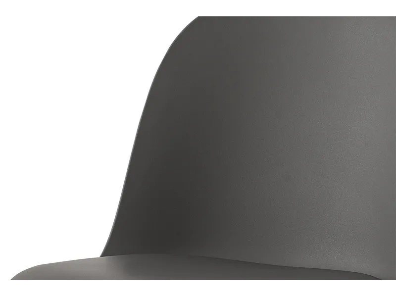 CHAISES 'JASMIN' ASSISE PP COUSSIN en simili cuir coloris Gris