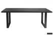 Table à manger en bois de 180 x 90 cm coloris noir