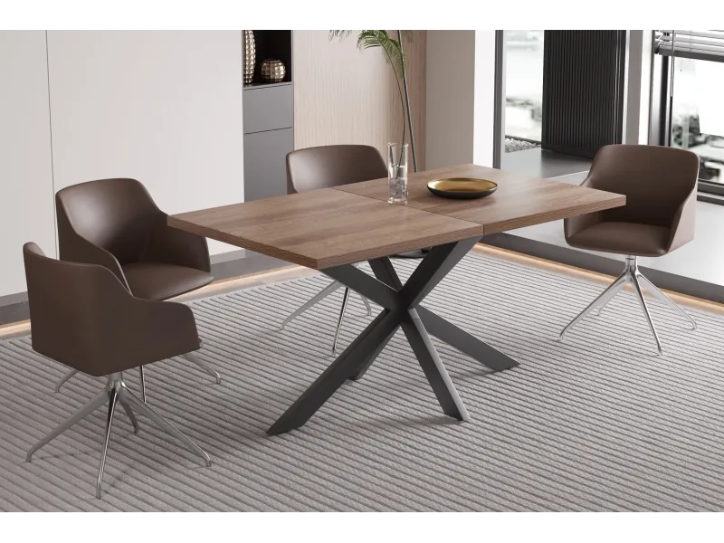 Commode à 2 portes ouvrantes et 4 tiroirs coloris sonoma Commodes e...