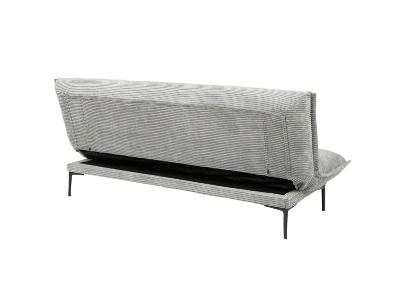 Canapé-lit 'Alisa' en Corduroy Gris Foncé – Élégance et Confort au Quotidien